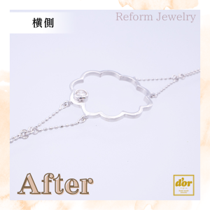 埼玉県浦和のジュエリーショップ【シプレドオール】で、お客様のお持ちのダイヤモンドを合わせてブレスレットを制作いたしました。