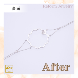 埼玉県浦和のジュエリーショップ【シプレドオール】で、お客様のお持ちのダイヤモンドを合わせてブレスレットを制作いたしました。
