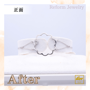 埼玉県浦和のジュエリーショップ【シプレドオール】で、お客様のお持ちのダイヤモンドを合わせてブレスレットを制作いたしました。